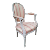 Louis XVI style medallion armchair