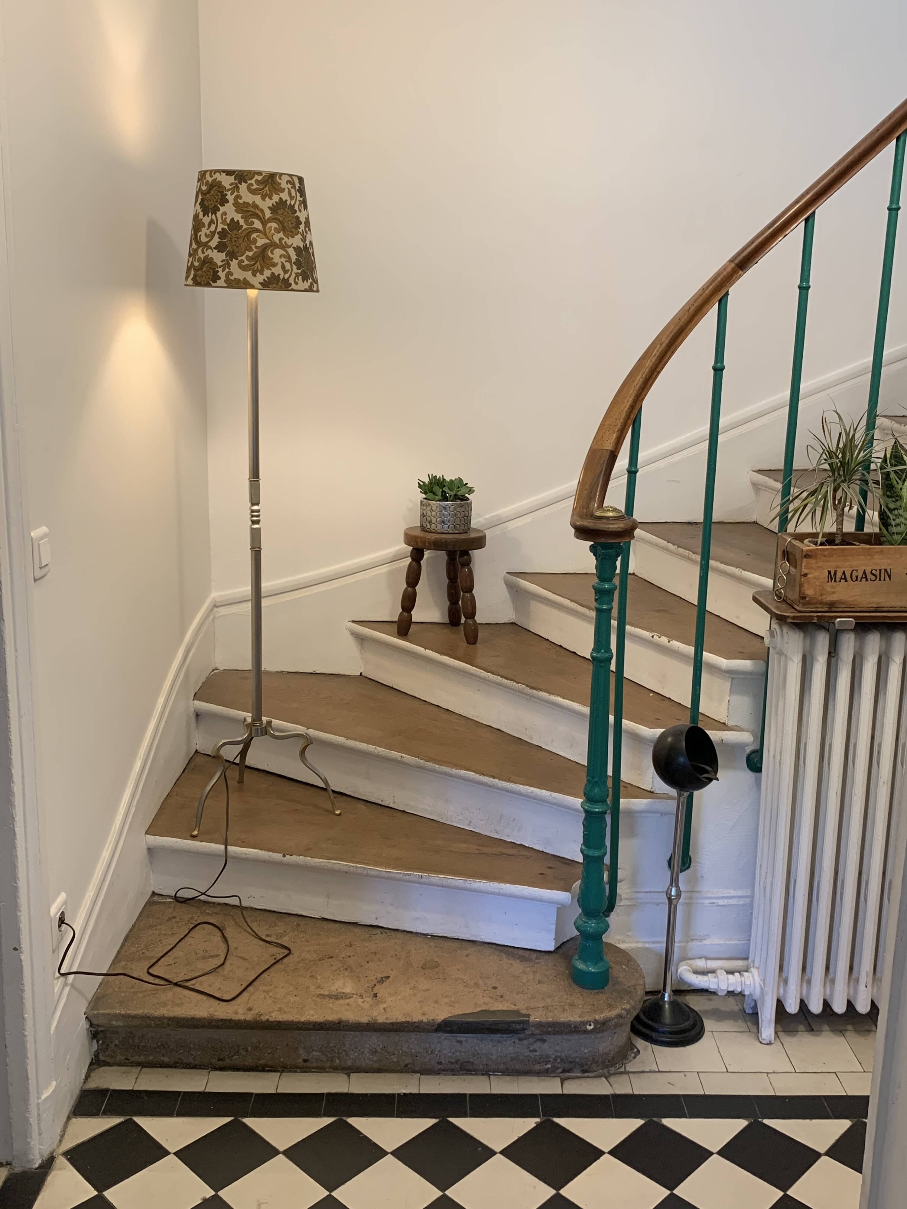 Vintage tripod floor lamp 1960