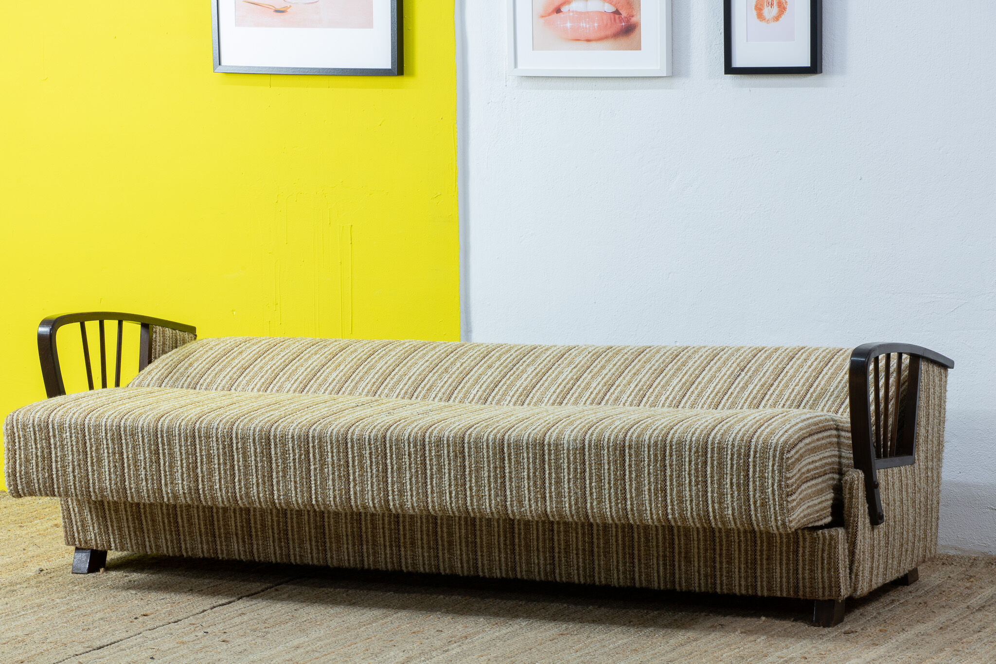 Vintage Scandinavian Sofa – 202 cm