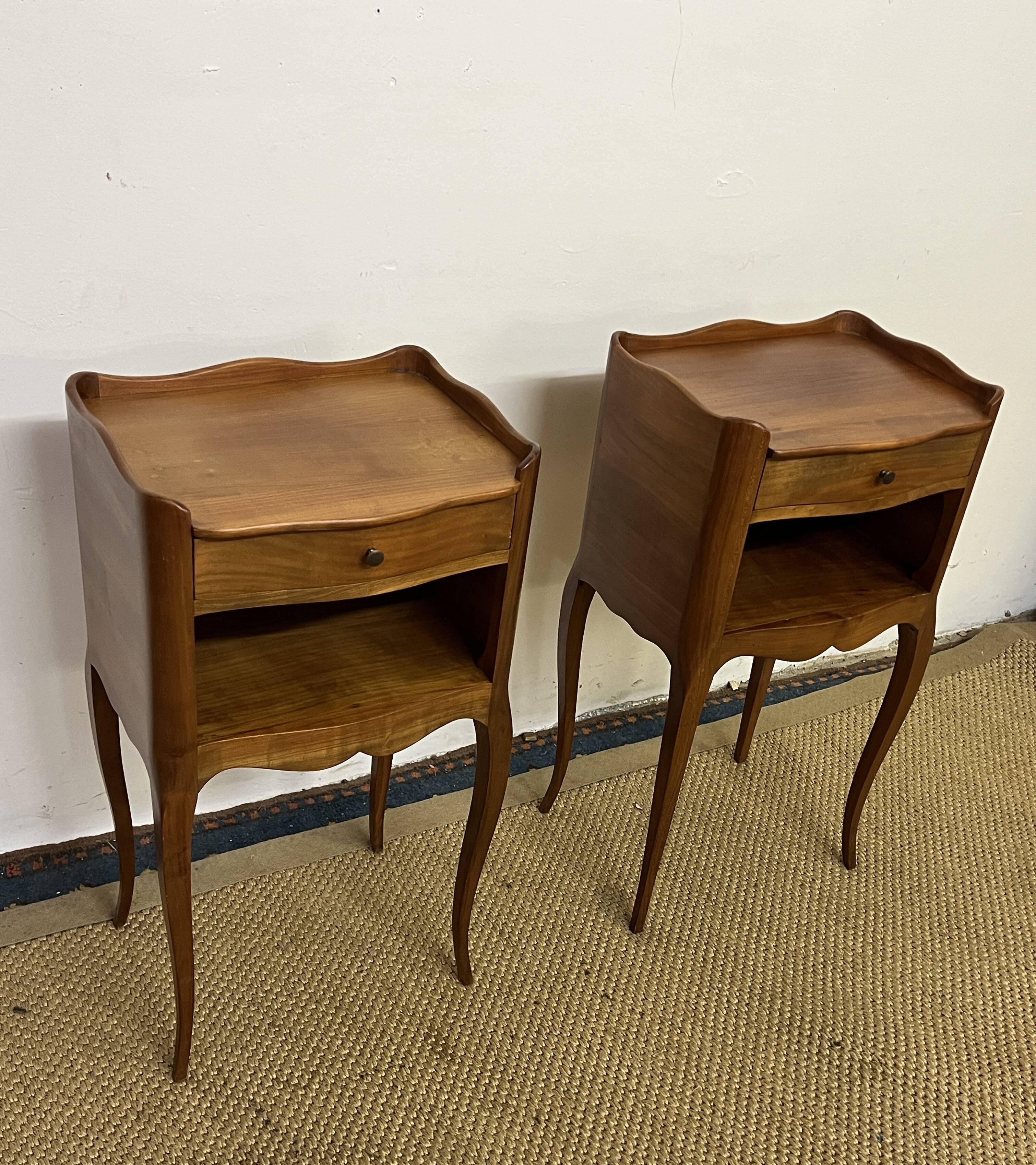 Pair of Louis XV style bedside tables