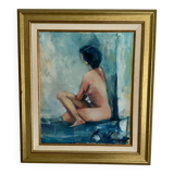 nue de dos peinture à l’huile