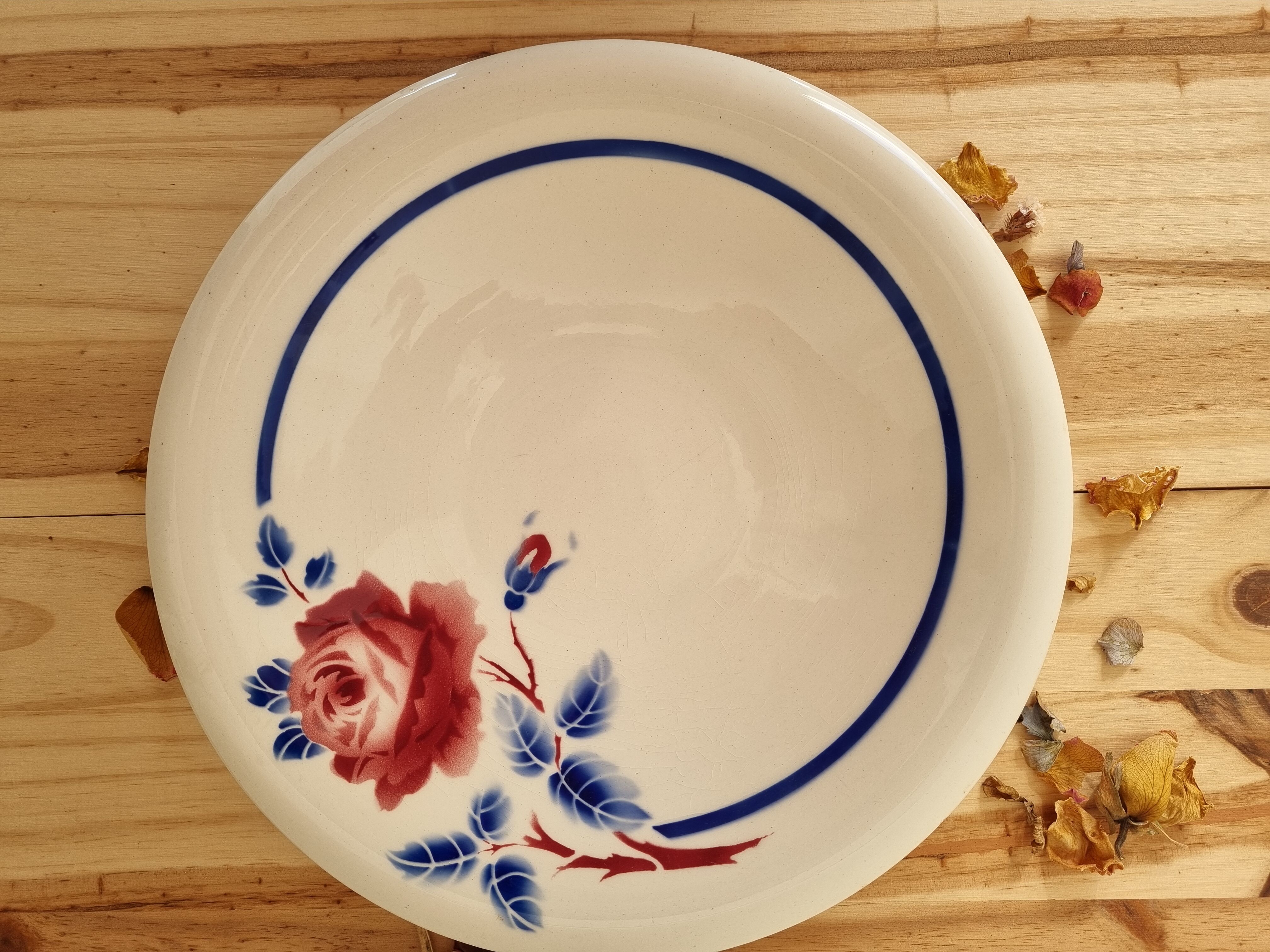Plat vintage porcelaine Luneville