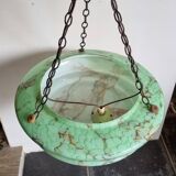 Art deco pendant lamp marbled glass ceiling light