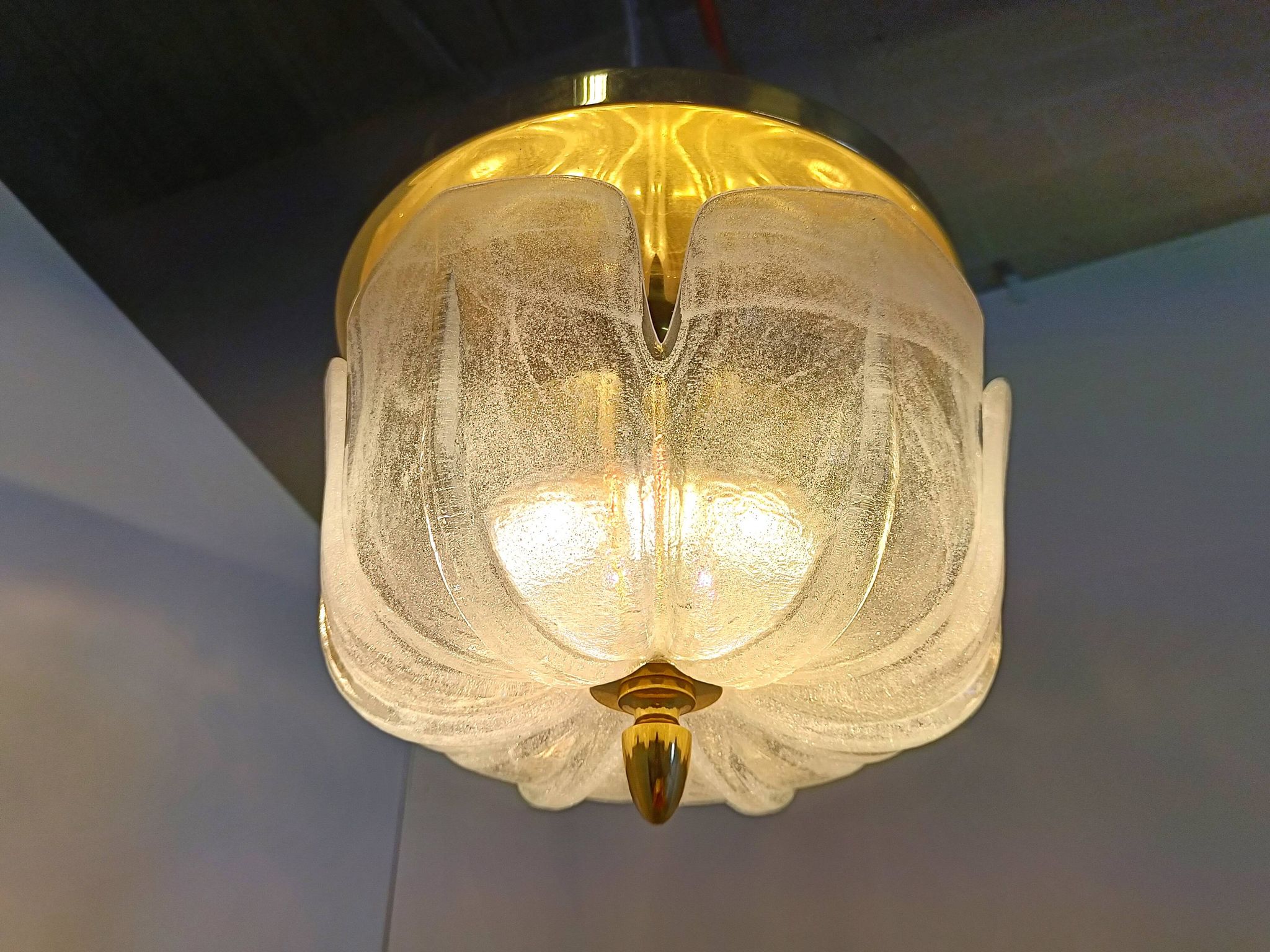 Lustre vintage de Glashutte Limburg, 1960