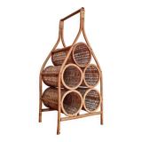 Rattan bottle holder