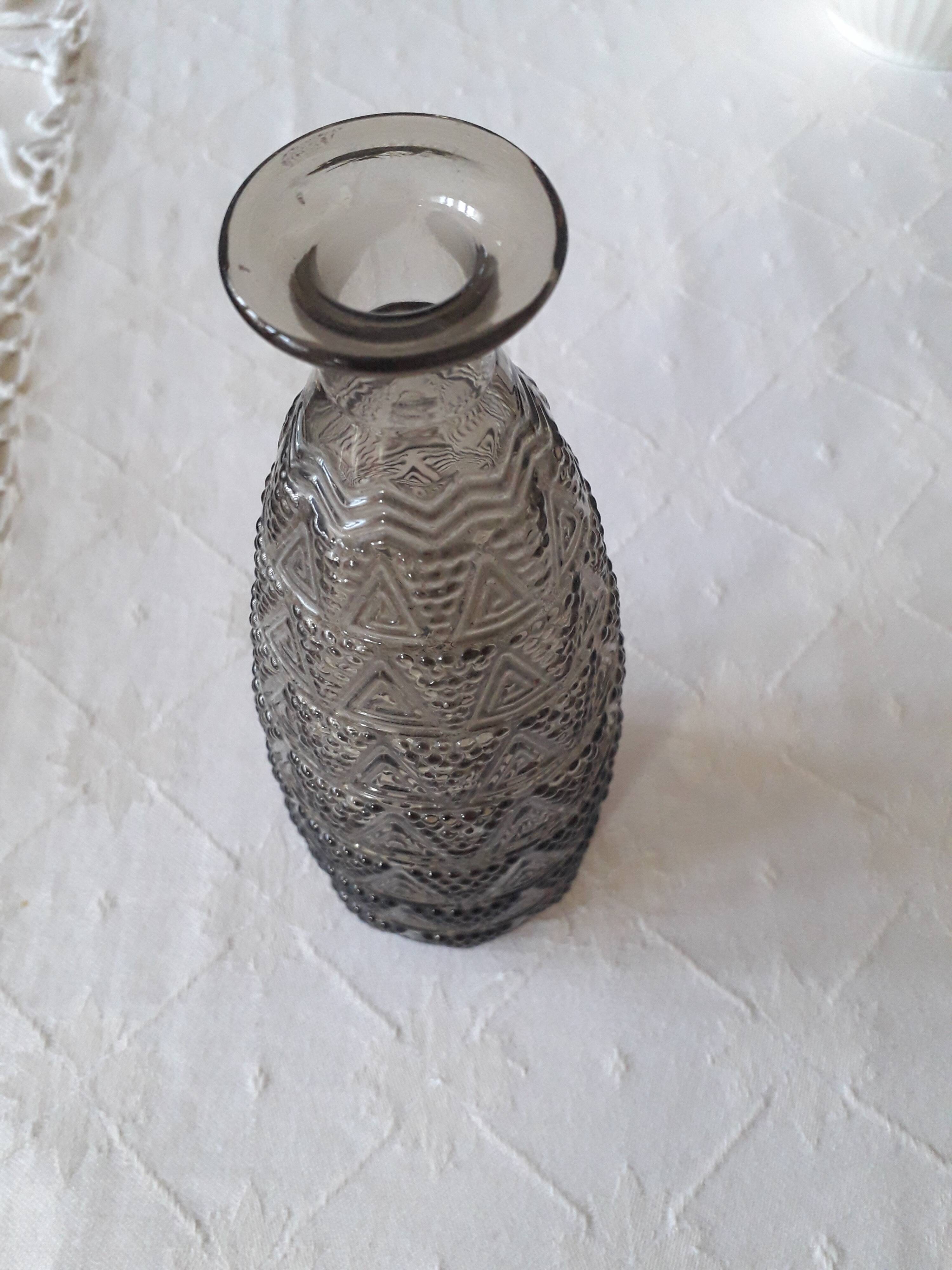 Vase vintage en verre très original
