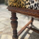 Fauteuil en Noyer de style Louis XIII Epoque XIXeme Siècle