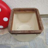 Vintage garden storage bin - mushroom shape