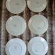 6 antique flat plates U&C Sarreguemines