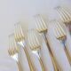 6 Christofle art deco style silver plated forks