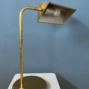 Mid-Century brass desk lamp - Bauhaus style table lamp - gold lamp