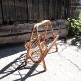 Ancien porte-revues en bambou