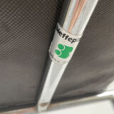 Italian Postmodern Black Tokyo Stool by Rodney Kinsman for Bieffeplast, 1985