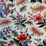 Vintage gold metal flowers tray