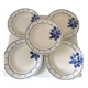 Terre de Fer Badonviller Chanzelles Blue pattern soup plates
