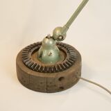 Table lamp jielde 2 arms on wooden base
