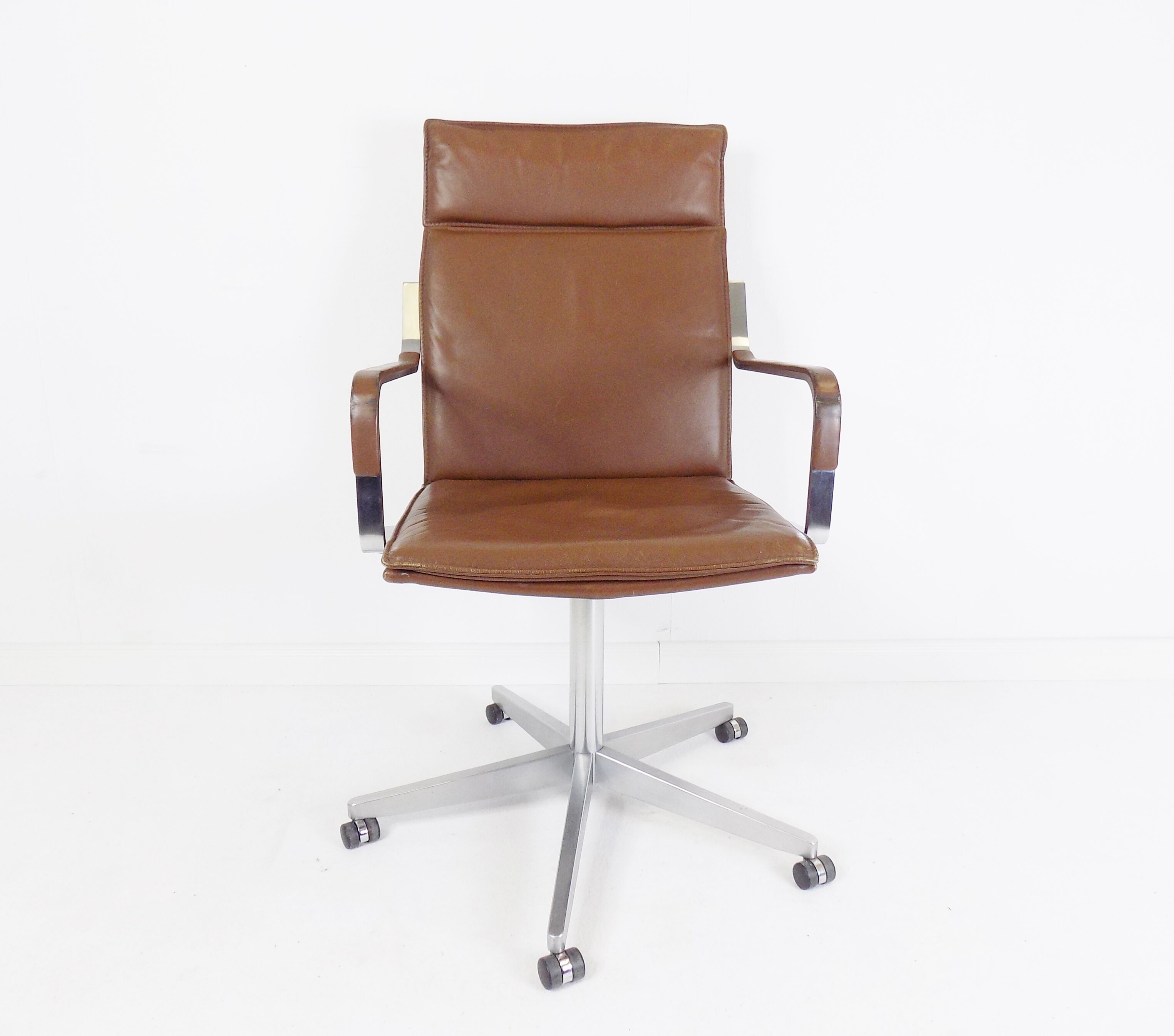 Walter Knoll Art Collection leather office chair by Rudolf Glatzel