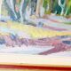 Oil painting on Swedish panel from the mid-century "Forest Landscape" - Vintage and framed