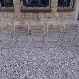 5 vintage 70'S chairs + Giancarlo Piretti Castelli support