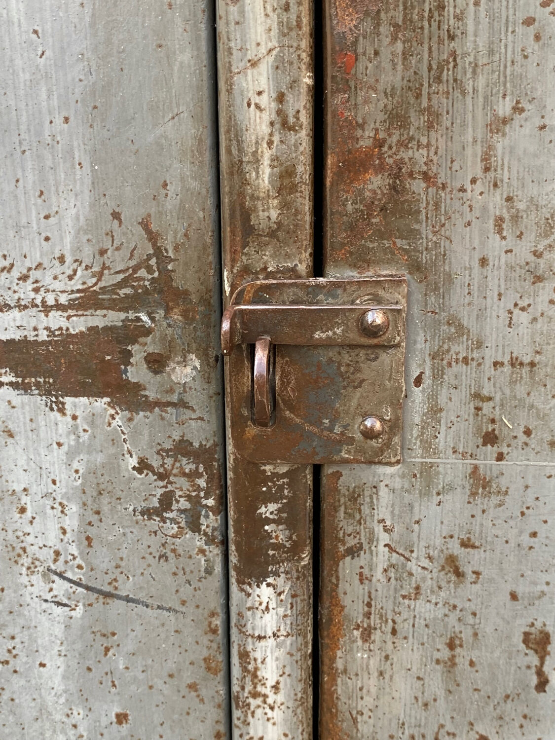 1940s industrial workshop locker room