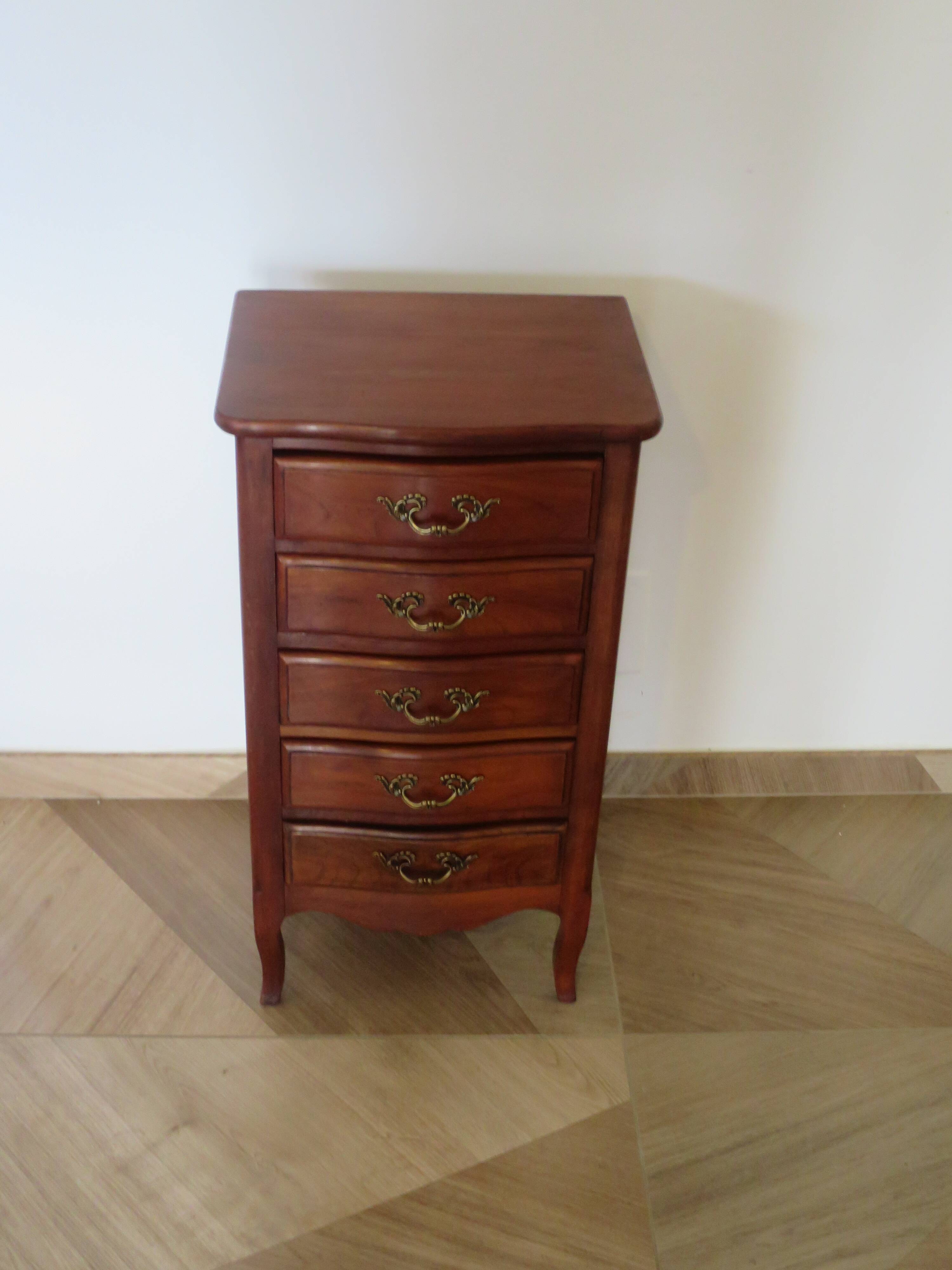 Rare - Petit semainier - petite commode - 5 tiroirs - Style Louis XV