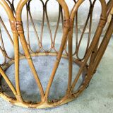 Garden furniture: 4 armchairs and rattan coffee table