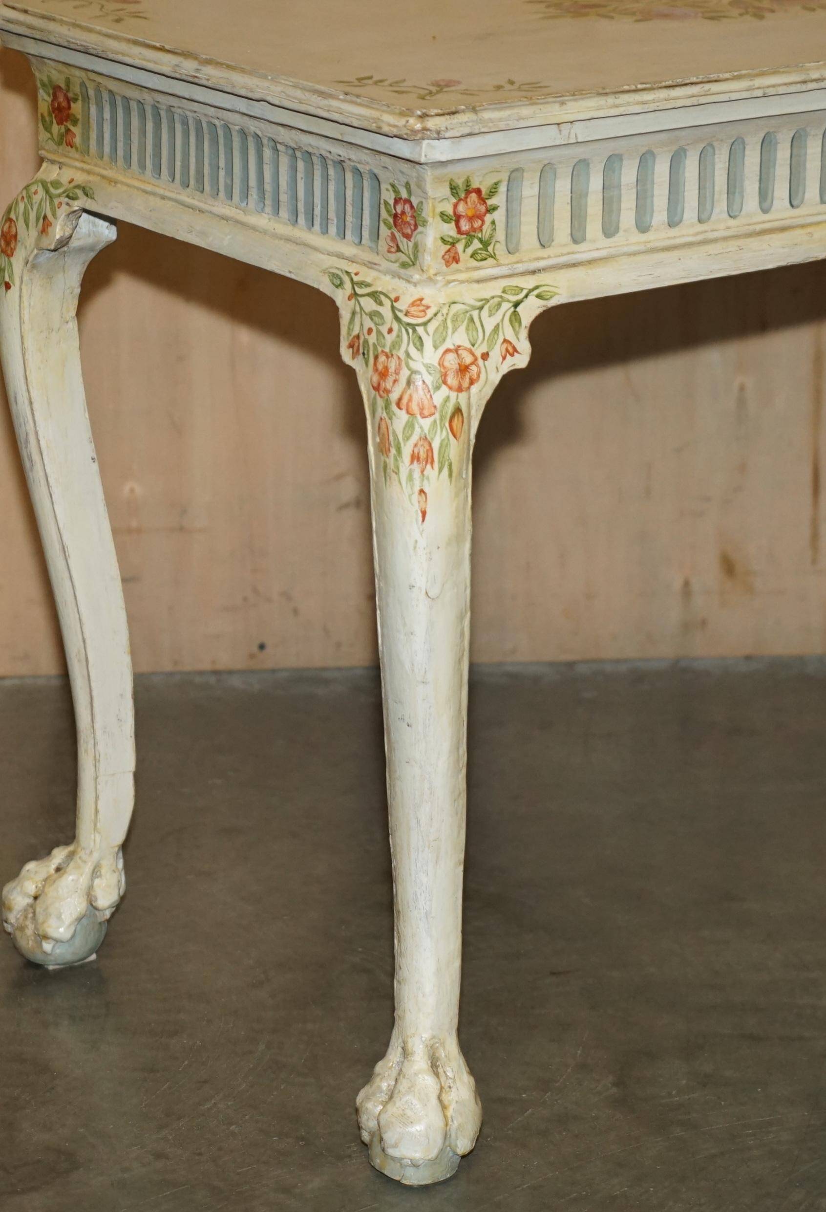 Victorian Georgian style bureau, hand-painted circa 1860.