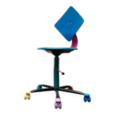 Chaise de bureau pivotante postmoderne allemande de Impac, 1992