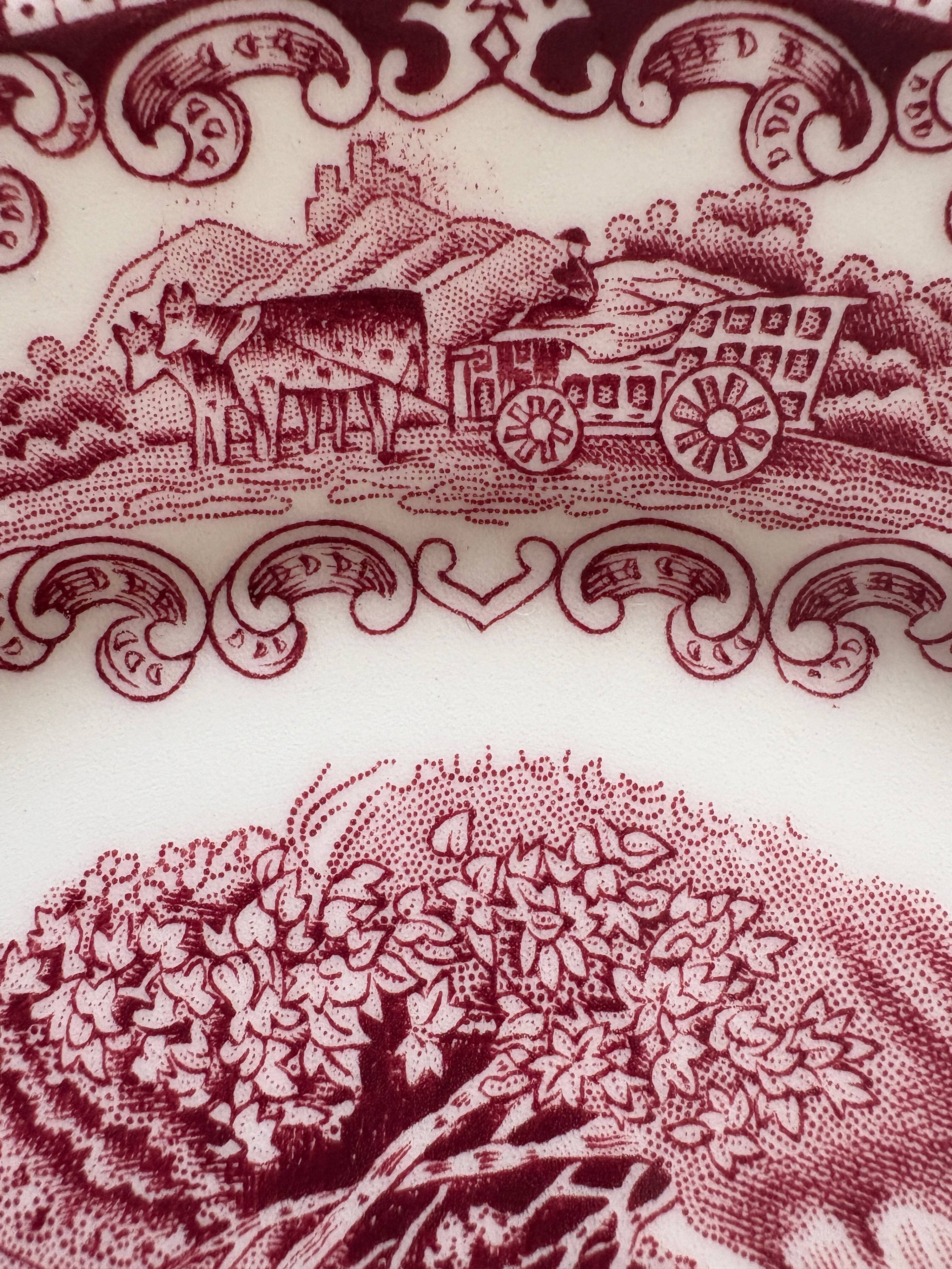 Lot de 6 assiettes à dessert modèle “Cambridge Old England”