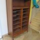Double curtain cabinet - notary furniture - solid wood - 1970 - industrial style