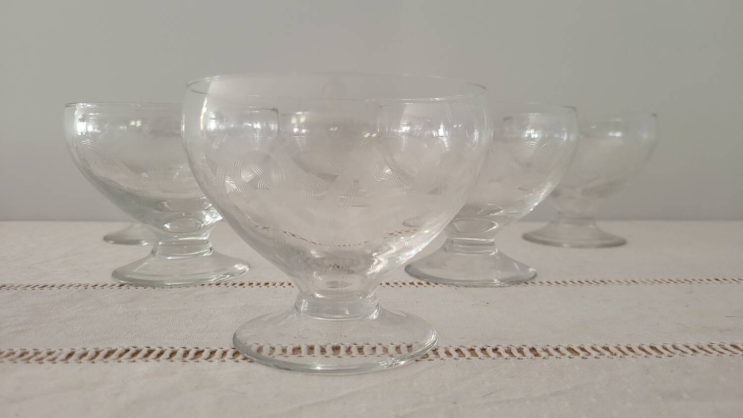 Engraved Crystal Glassware Set