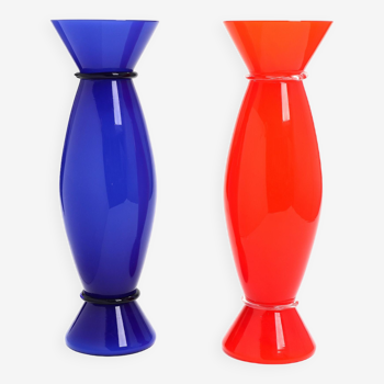 Pair of vases by Alessandro Mendini for Venini Murano