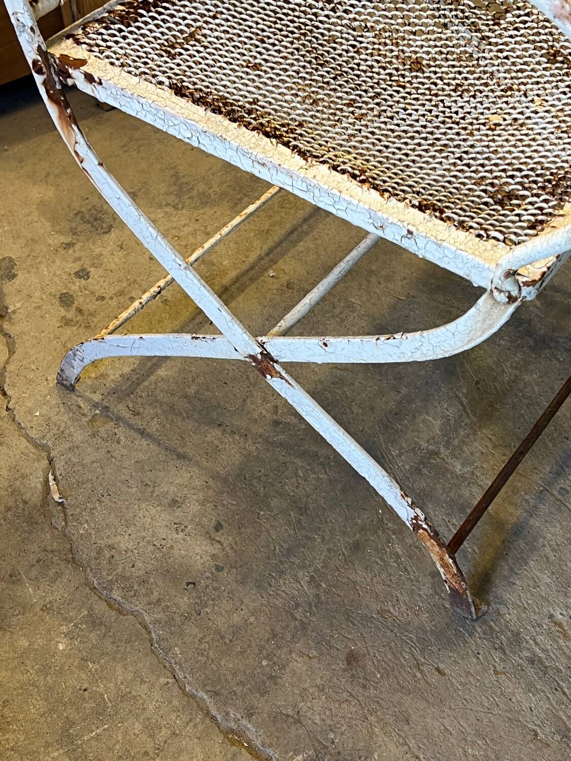 19th century garden armchairs