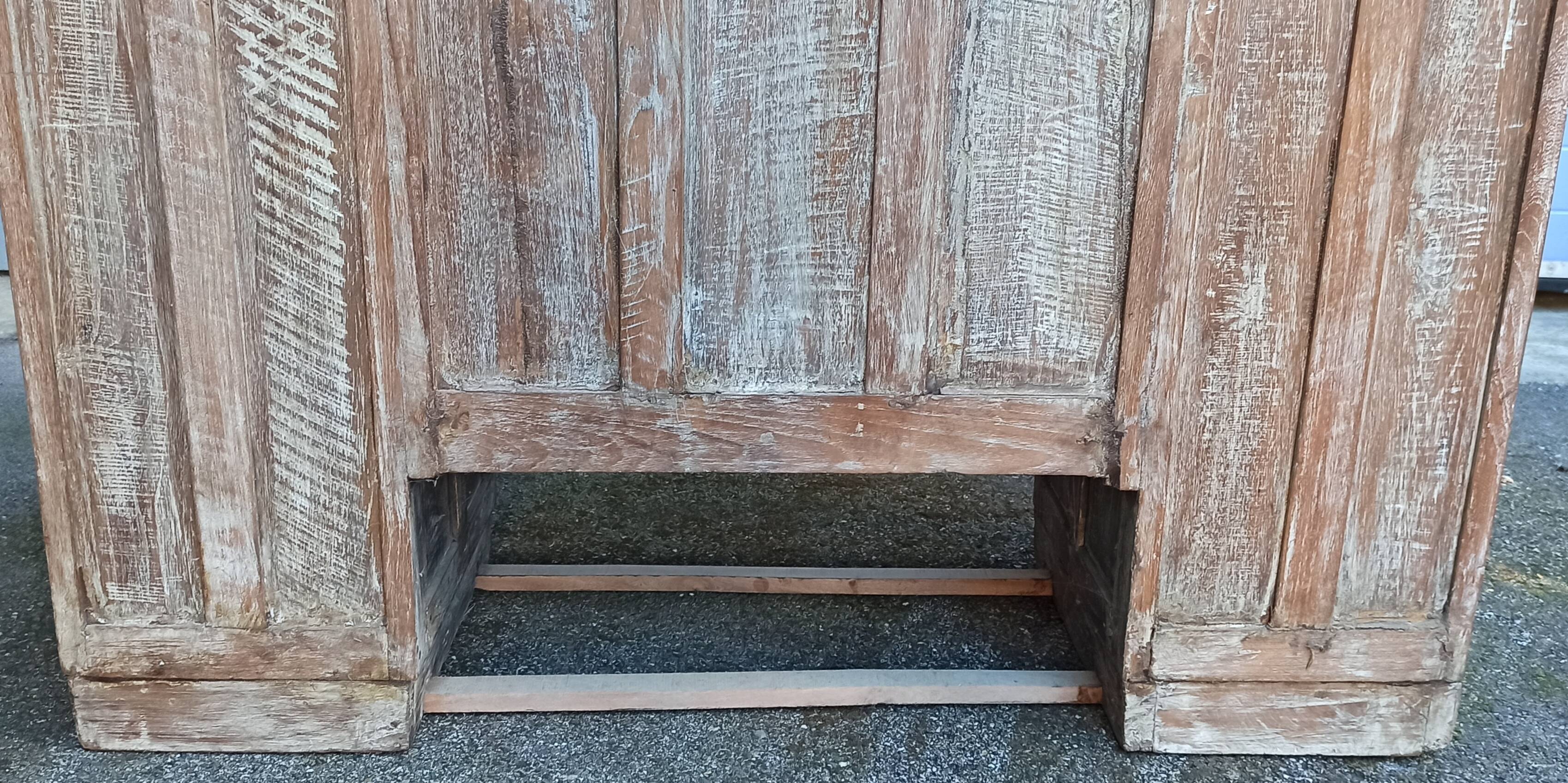 Antique wooden storage unit
