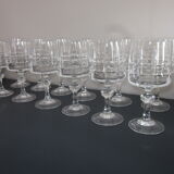 12 crystal wine glasses