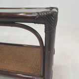 Italian Bamboo and Rattan Coffee Table, 1980s