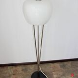 A. Gałęcki Floor Lamp, Poland, 1970s, Metal And Glass, Vintage