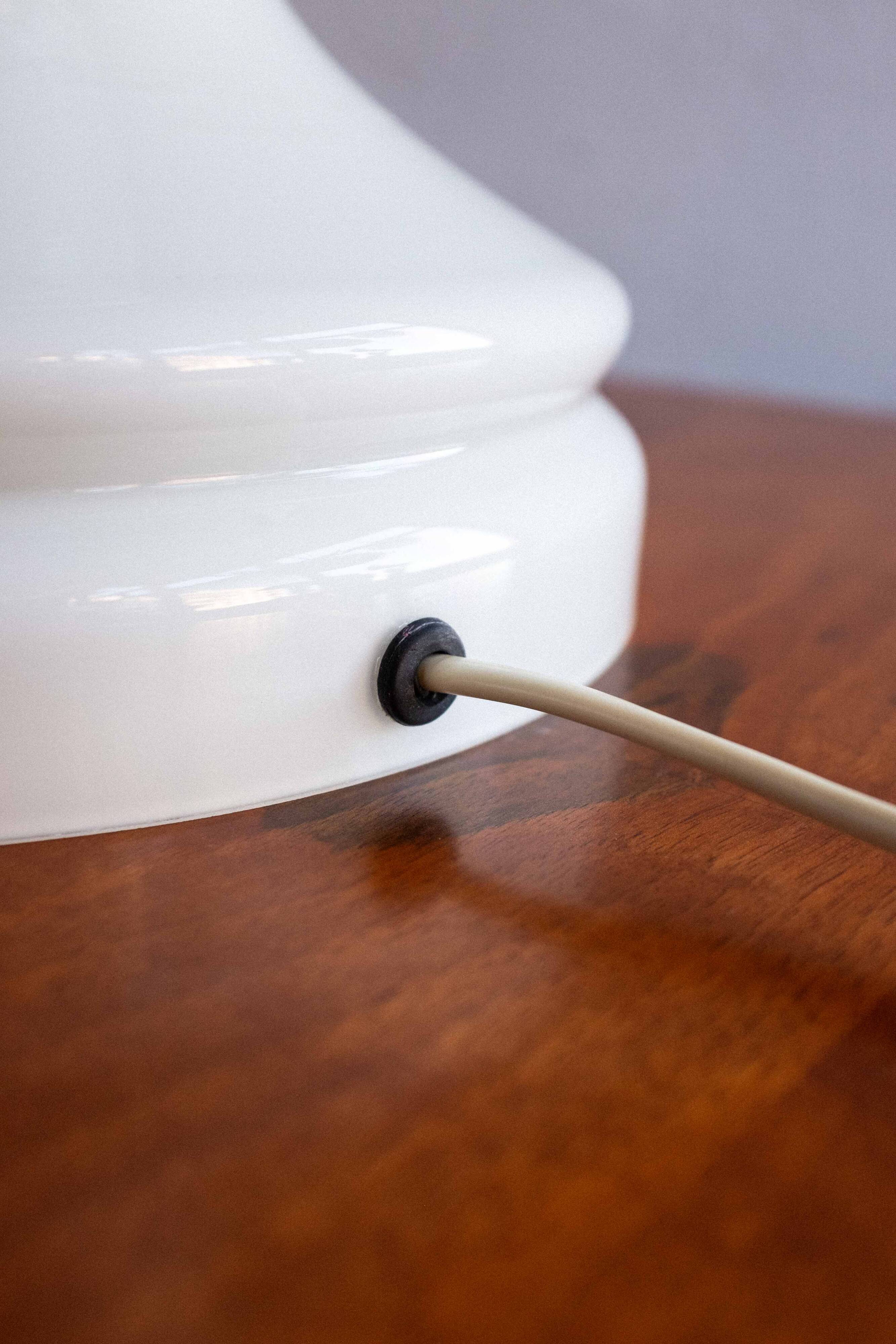 Vintage Czechoslovak Bishop Glass Lamp by Ivan Jakeš, 1970s