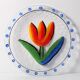 Plat de design floral scandinave Kosta Boda par Ulrica Hydman Vallien