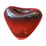 Old vase vintage design holmegaard glassware form brown heart