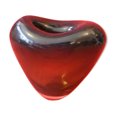 Old vase vintage design holmegaard glassware form brown heart