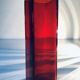 Vintage vase • red glass • 1970's