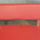 Pair of semi-moon benches in skai and chrome steel