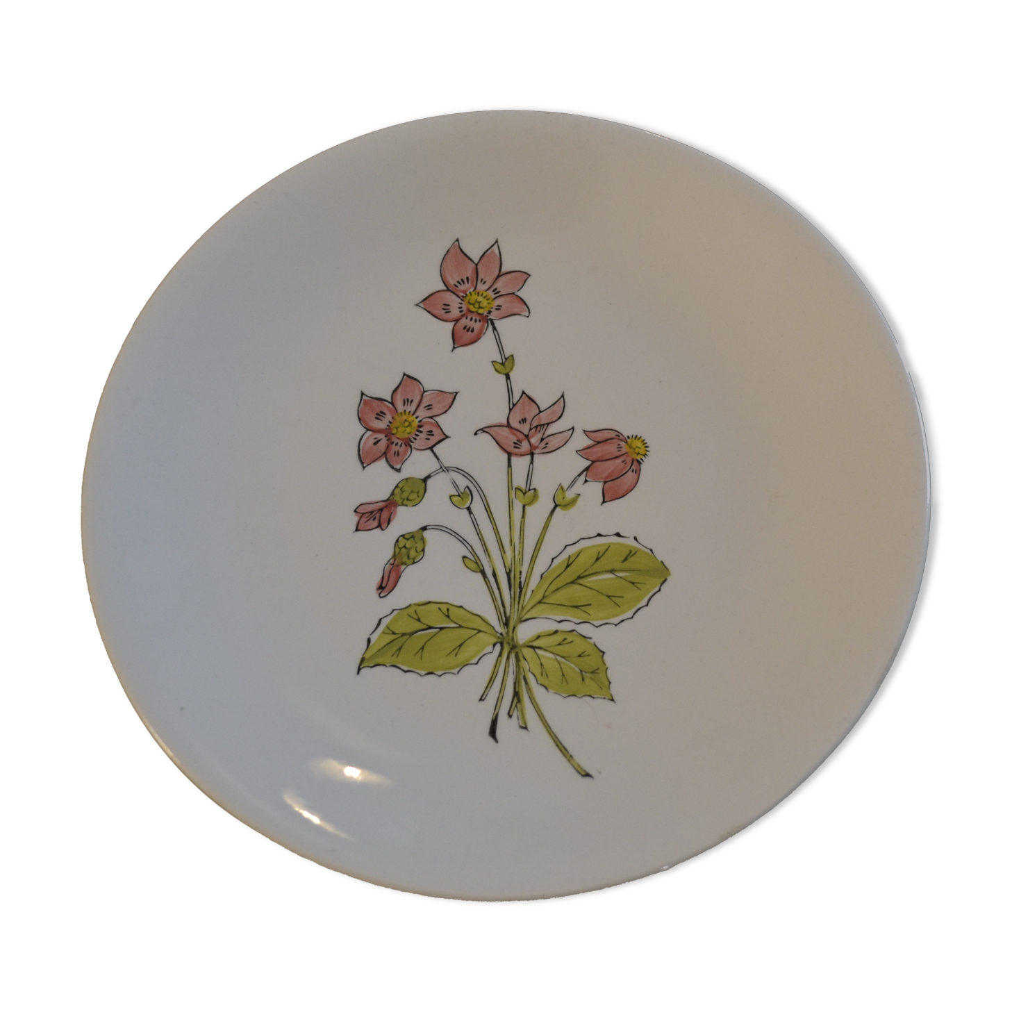 Assiette Gien à fleur modèle Venise