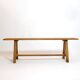 3-seater bench in solid wood from the 80s-90s.