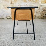 Vintage metal and formica desk with 2 drawers, circa 60's