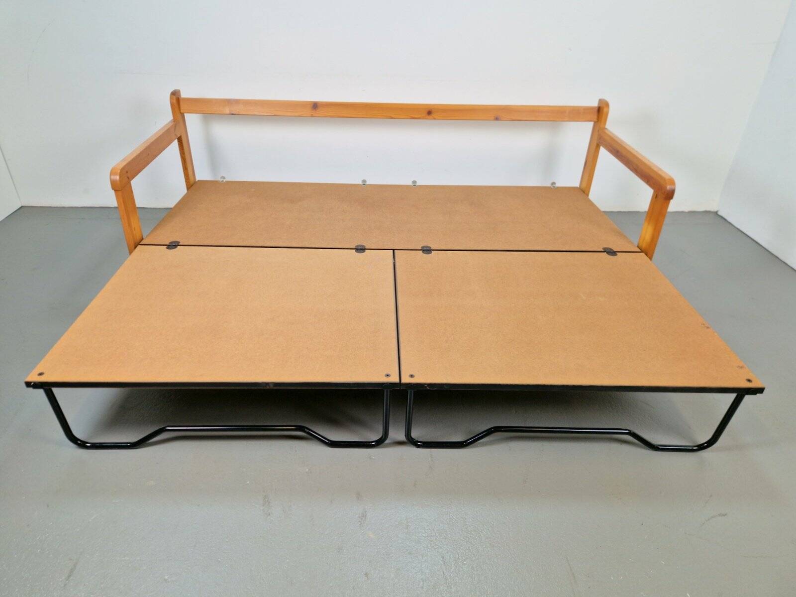 Lit de jour en pin scandinave moderne, années 1970