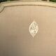 Patinated wood and linen headboard