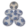 Plates, the salt shakers model the violets, ironstone.