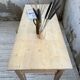 Table de ferme en pin et chêne